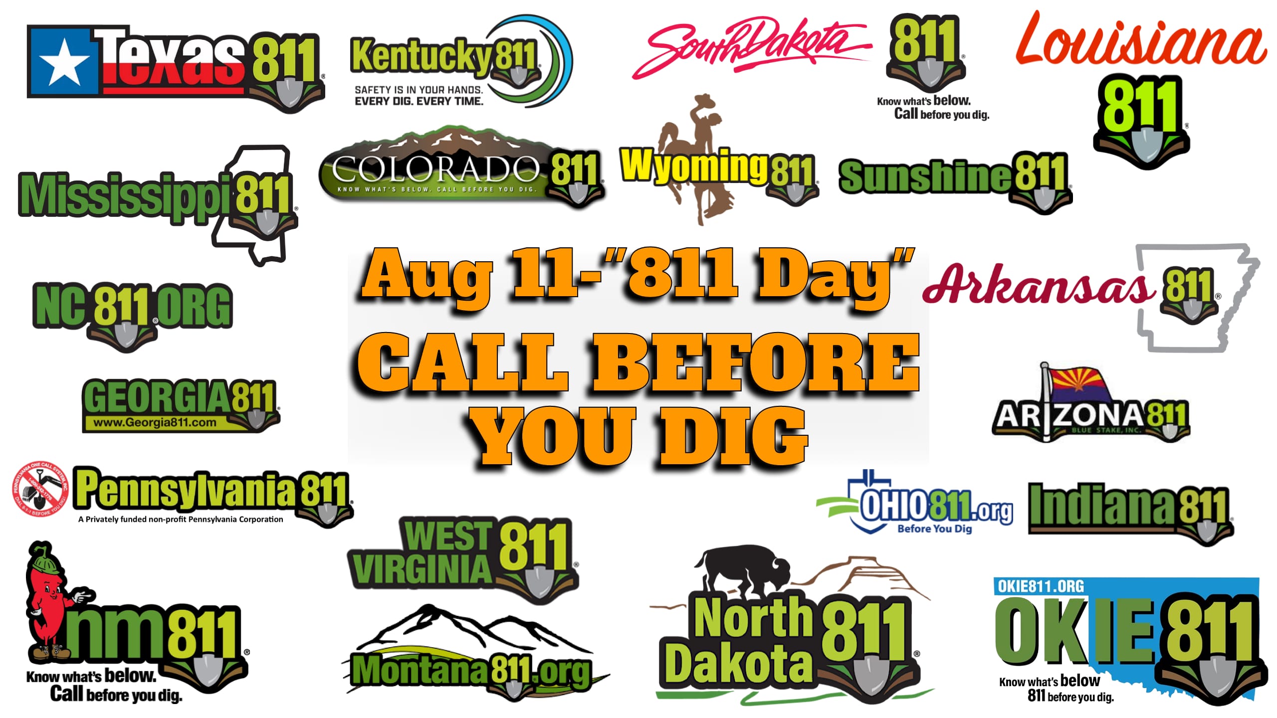 Midstream Calendar Highlights August 11: 811 Day – Call Before You Dig!