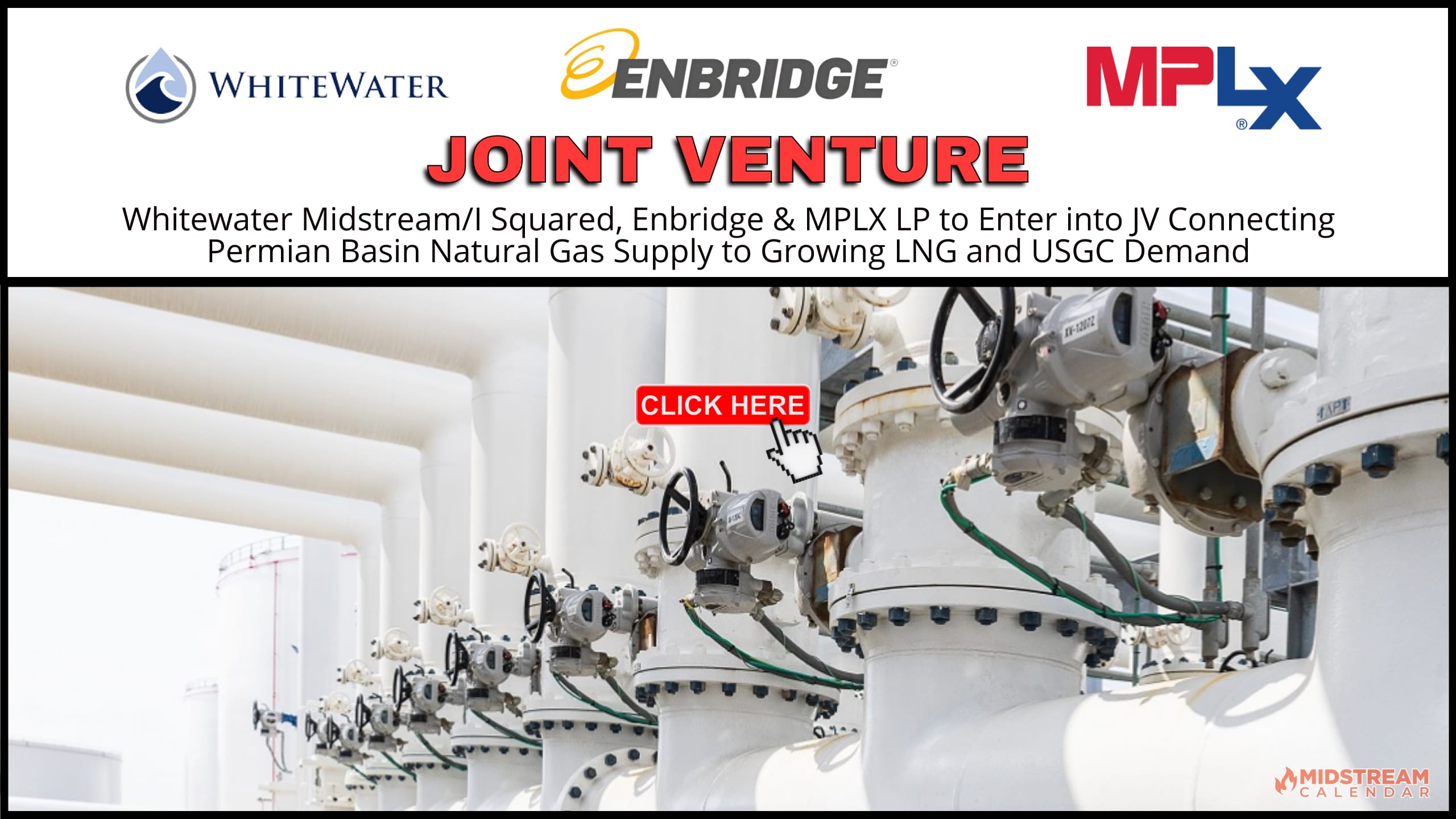 2024 Midstream Calendar News Joint venture Enbridge MPLX Whitewater Midstream