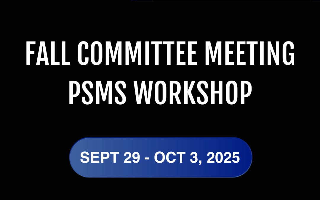 2025 AGA Operations Fall Committee Meetings & PSMS Workshop Sept 29 – Oct 3, 2025 – Florida
