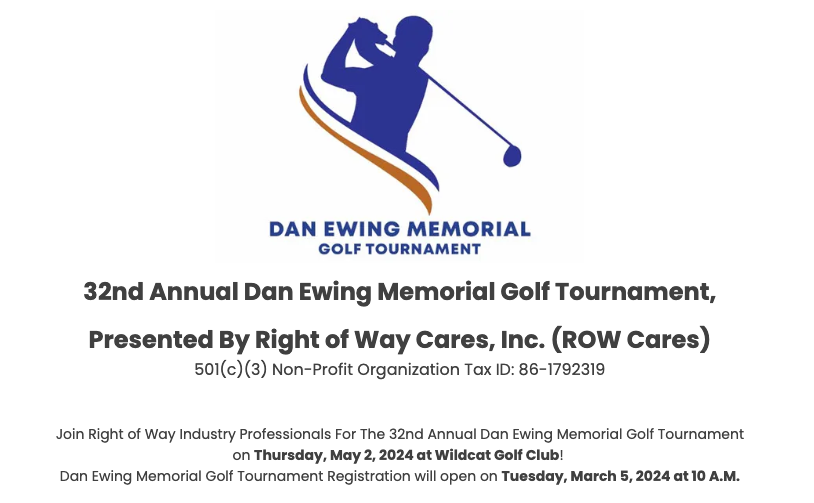 32ND ANNUAL DAN EWING MEMORIAL GOLF TOURNAMENT WILDCAT GOLF CLUB THURSDAY, MAY 2, 2024