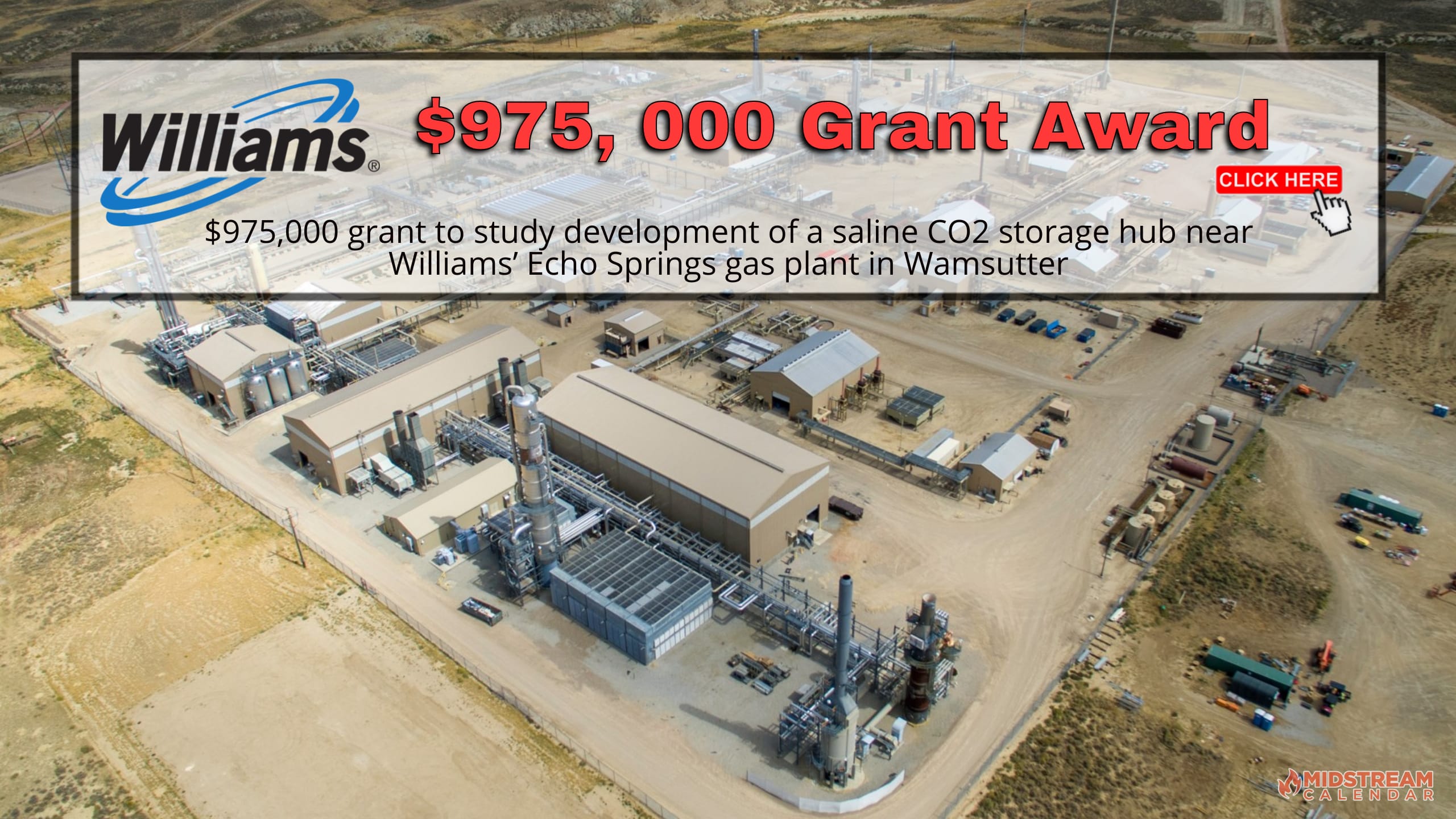 $975, 000 Grant Awarded CO2: Williams at the forefront of Wyoming’s clean energy initiative