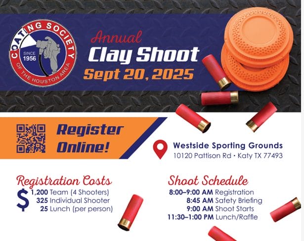 POSTPONED Til Feb 20, 2026 Coating Society of Houston Annual Clay Shoot