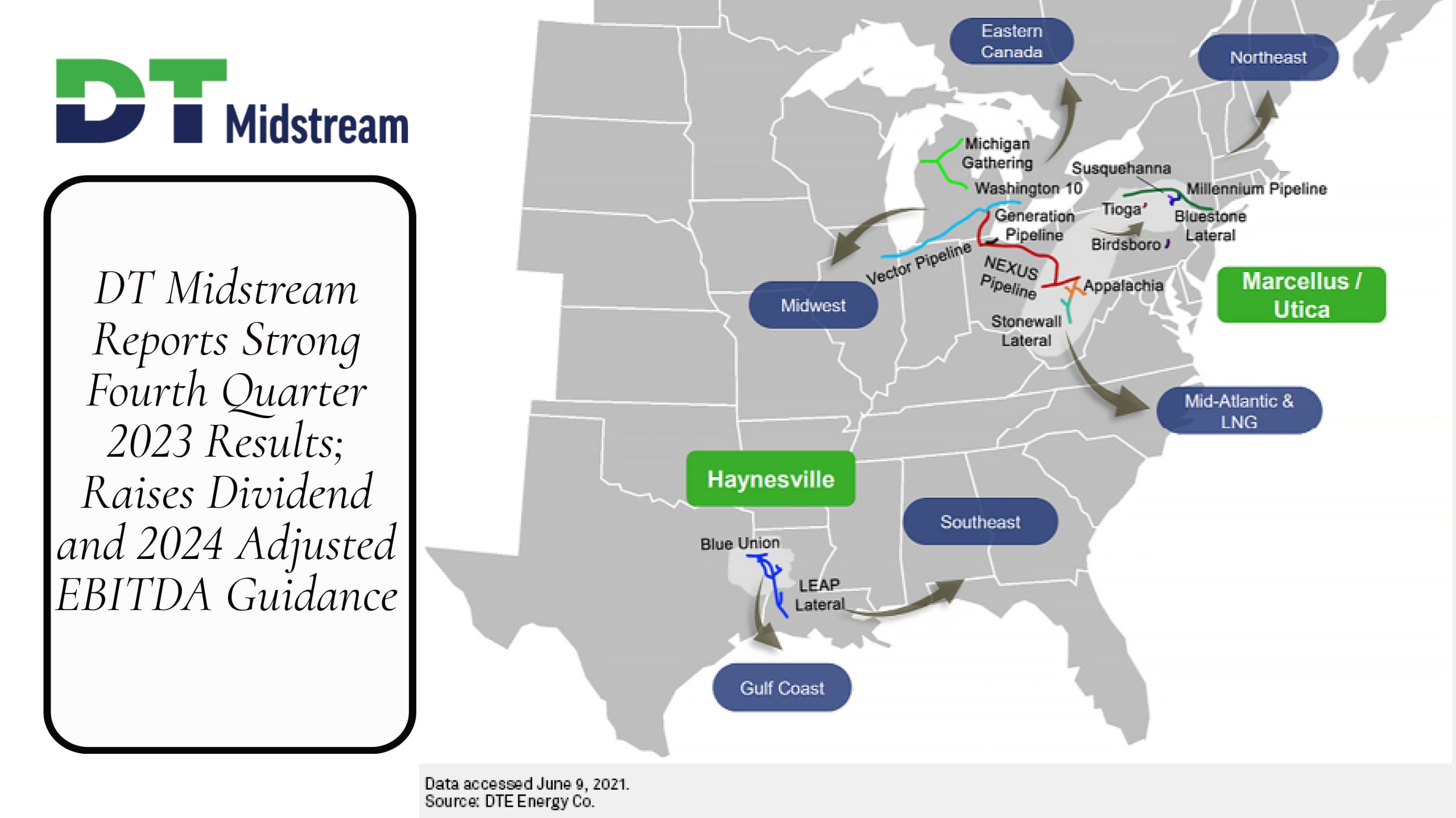 DT Midstream Reports Strong Fourth Quarter 2023 Results; Raises Dividend and 2024 Adjusted EBITDA Guidance