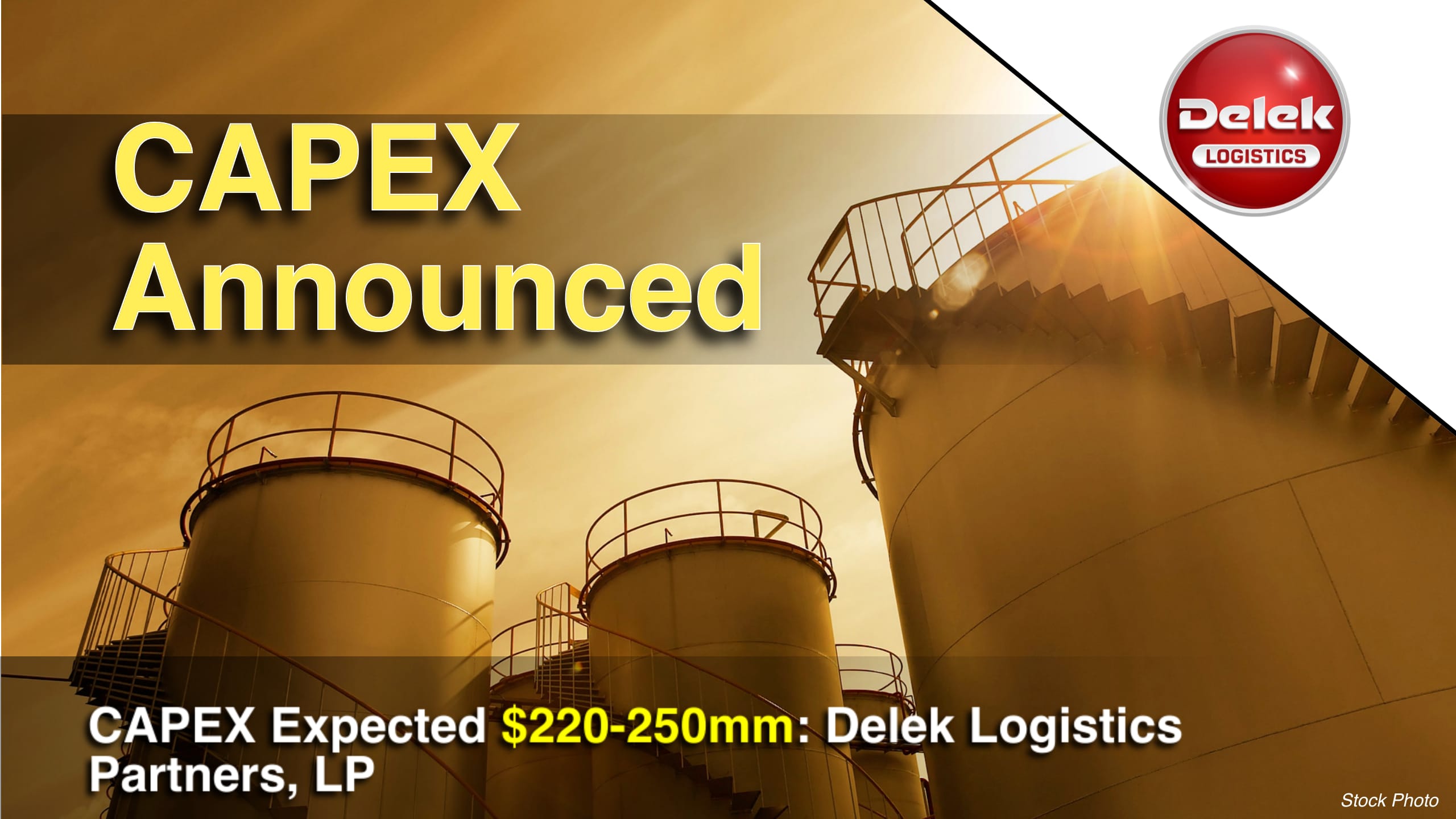 CAPEX Expected $220-250mm: Delek Logistics Partners, LP Announces 2025 Financial Expectations