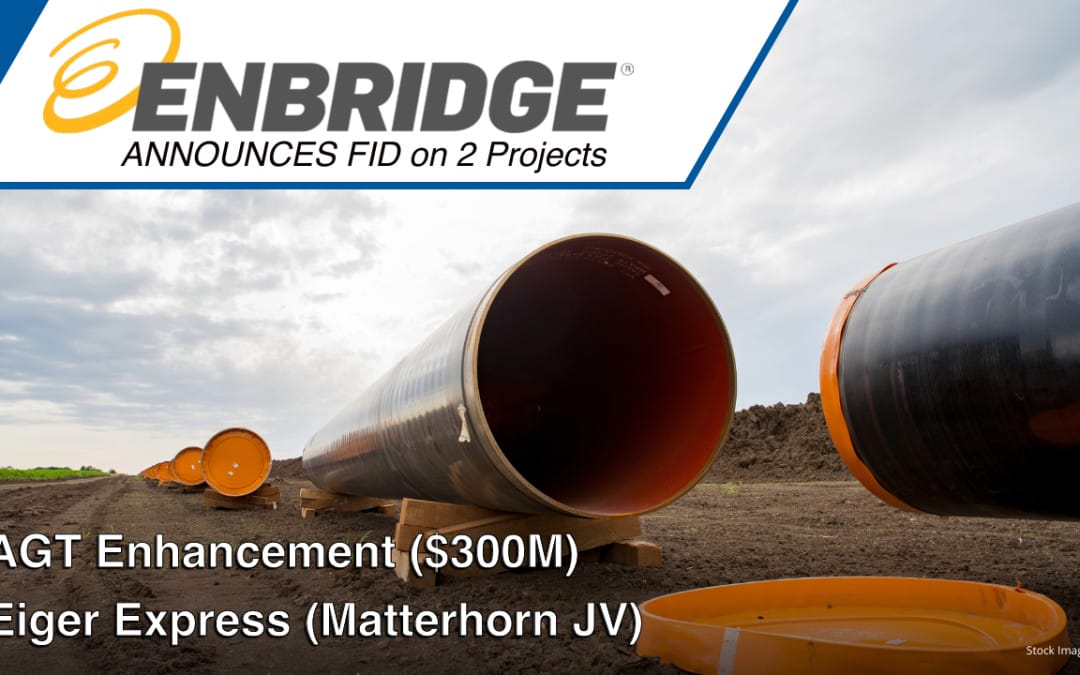 Enbridge Announces FID of Two Gas Transmission Projects as it Continues to Capitalize on Growing Natural Gas Demand