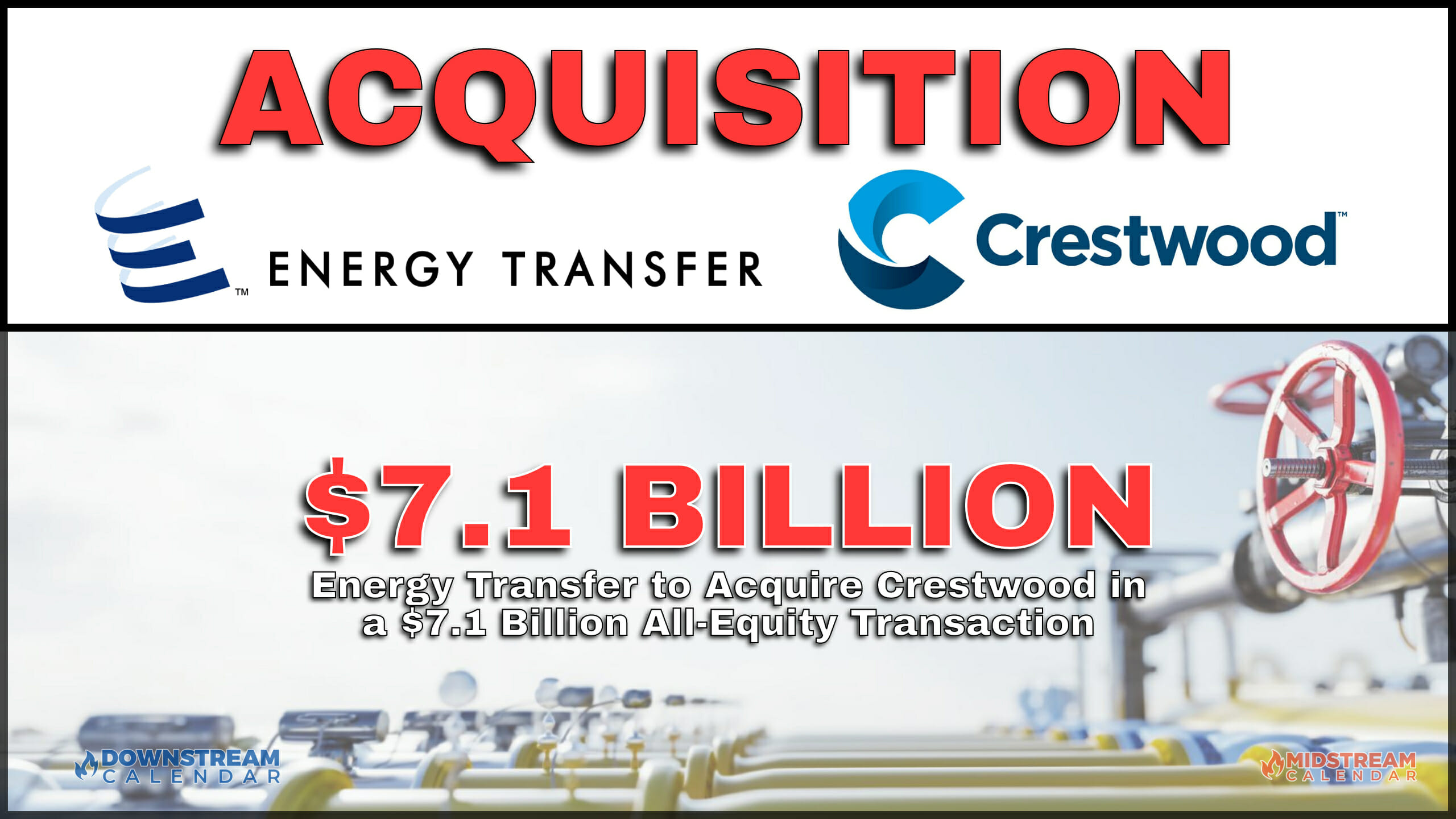 BREAKING: Energy Transfer to Acquire Crestwood in a $7.1 Billion All Equity Transaction