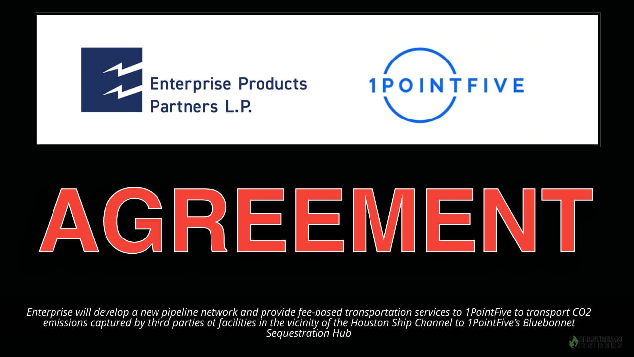 1PointFive and Enterprise Agreement Supports Development of Carbon Dioxide Transportation Network for Southeast Texas Sequestration Hub