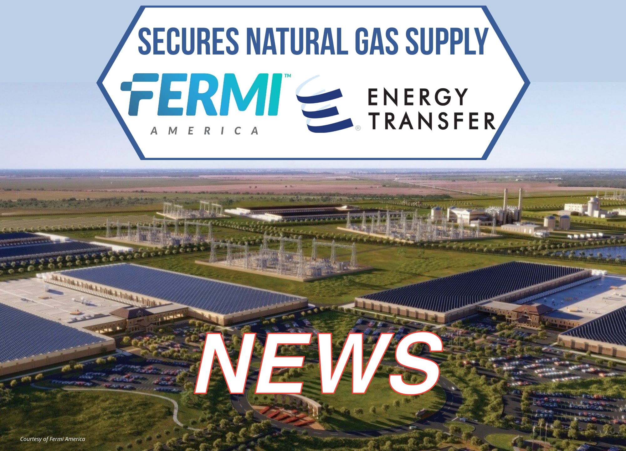 Fermi America™ Secures Firm Natural Gas Supply from Energy Transfer to Power Phase One of the HyperGrid™ Campus