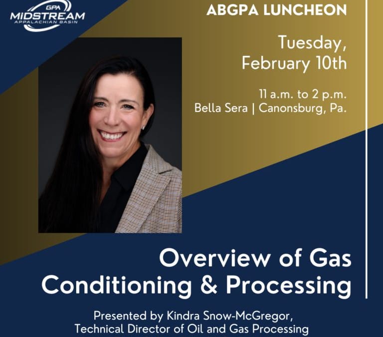 Register Now for the GPA Midstream Appalachian Basin February 2026 ABGPA Luncheon – February 10, 2026 – Canonsburg, PA