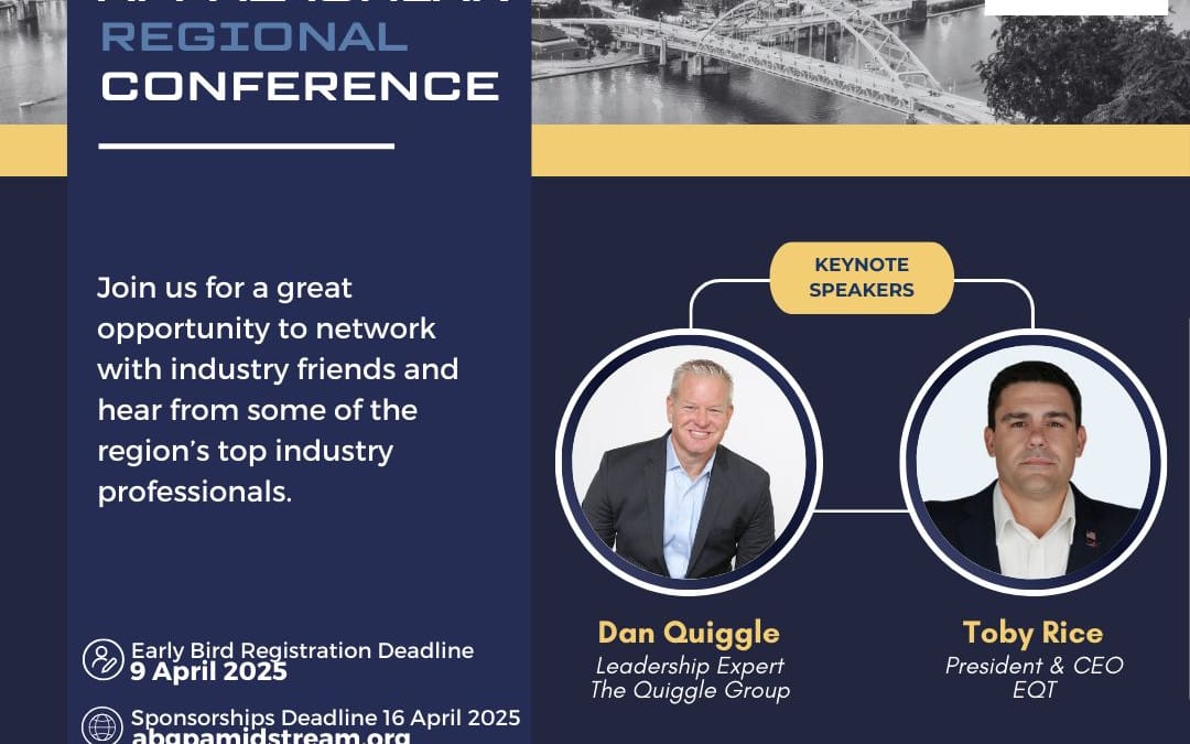 Register Now for the 2025 ABGPA Midstream Annual Meeting Coming Up –  April 30th –  Canonsburg, Pa