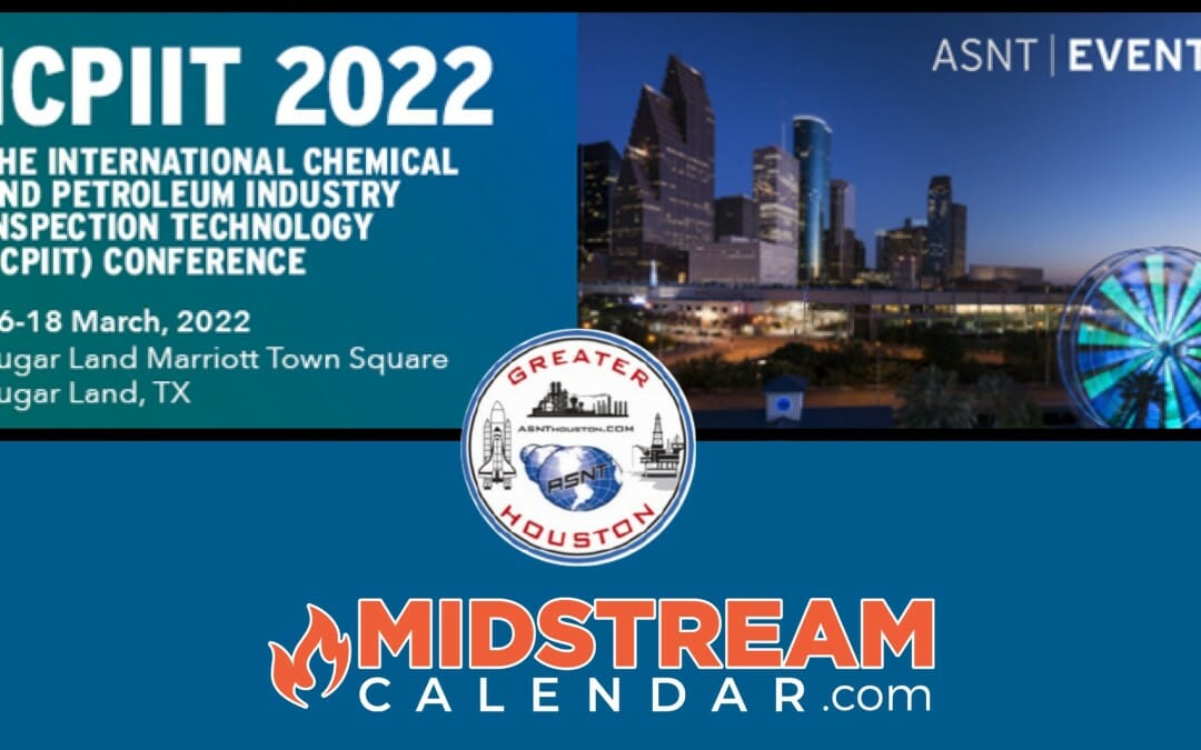 Register Now for ICPIIT The American Society For Nondestructive Testing (ASNT) Mar 16, 17, 18 – Houston