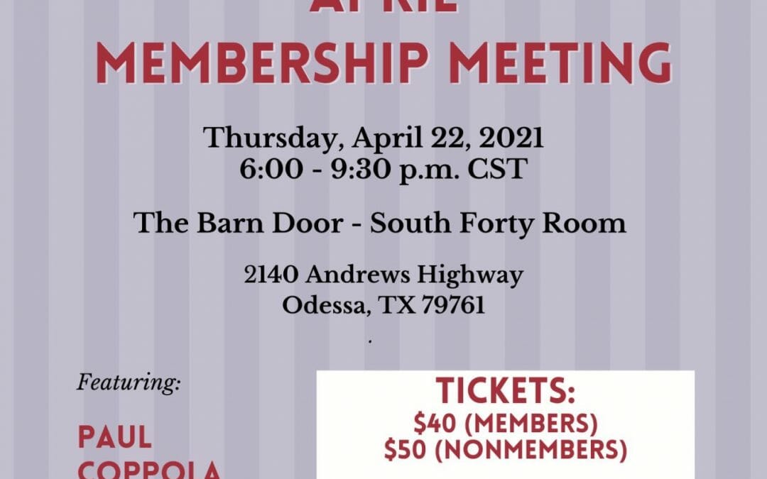 Permian Basin Pipeliners Association Monthly Meeting-In Person