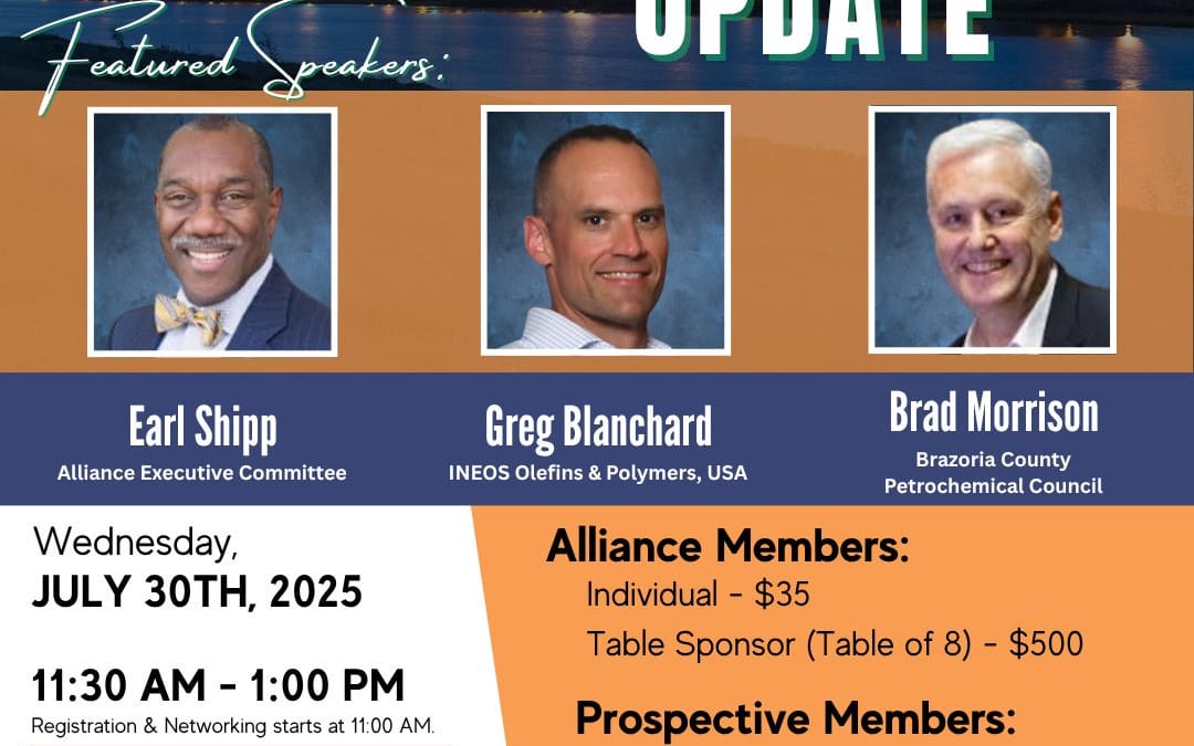 Register Now for the The Economic Development Alliance for Brazoria County 2025 Annual Industry Update – July 30, 2025