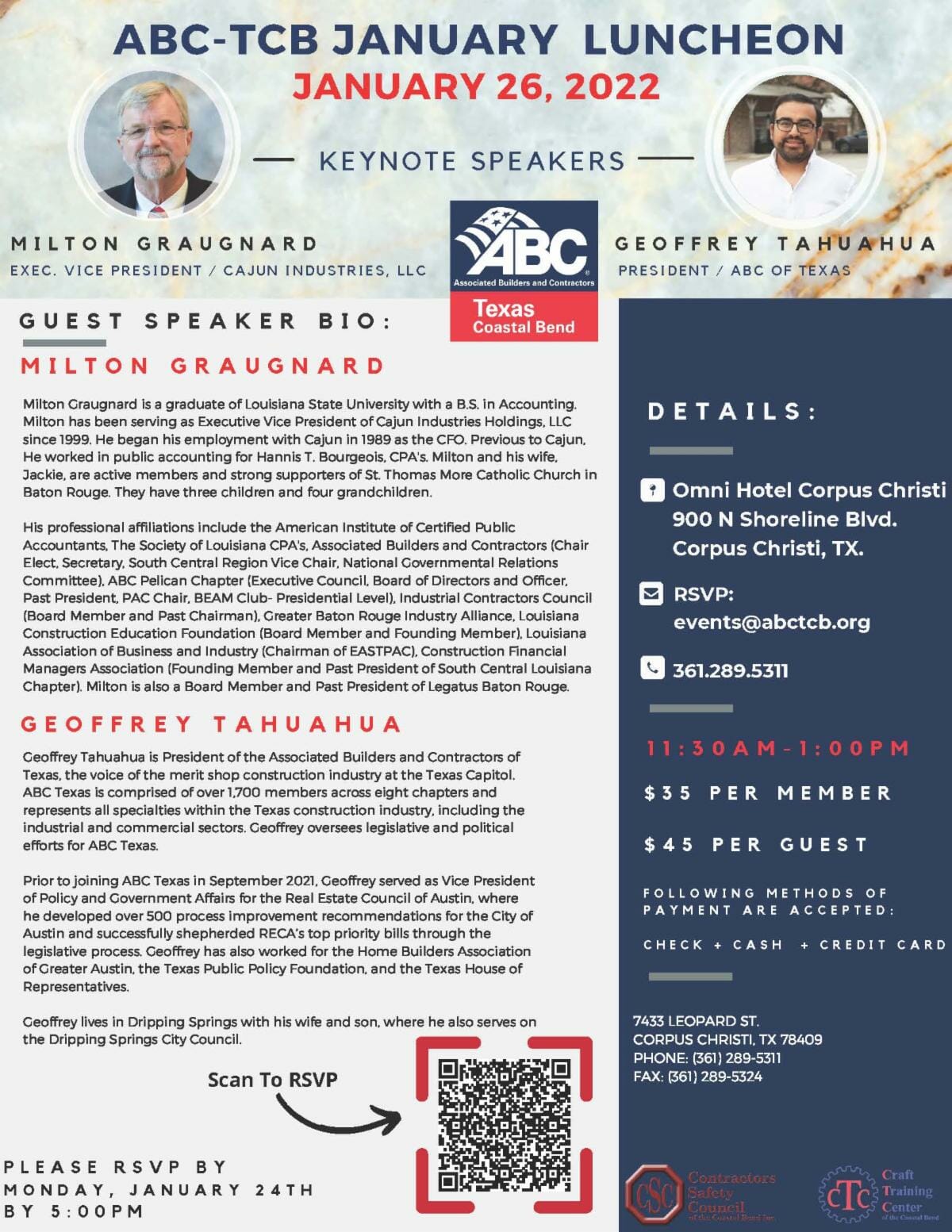 Midstream Calendar ABCTCB