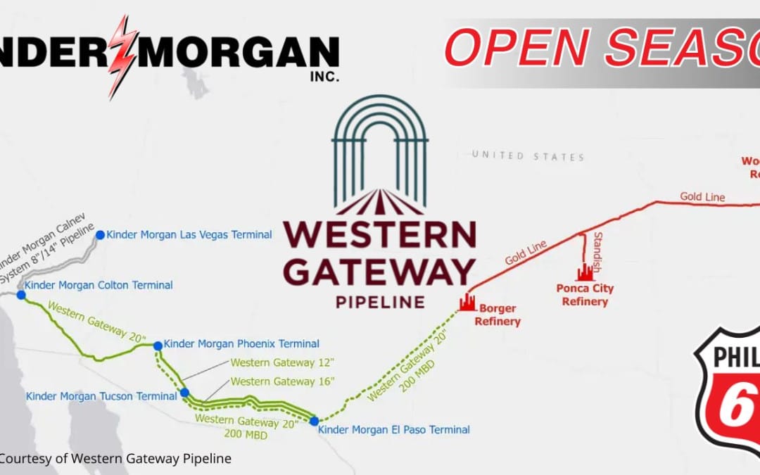 Phillips 66 and Kinder Morgan, Inc. Announce Binding Open Season for Western Gateway Pipeline