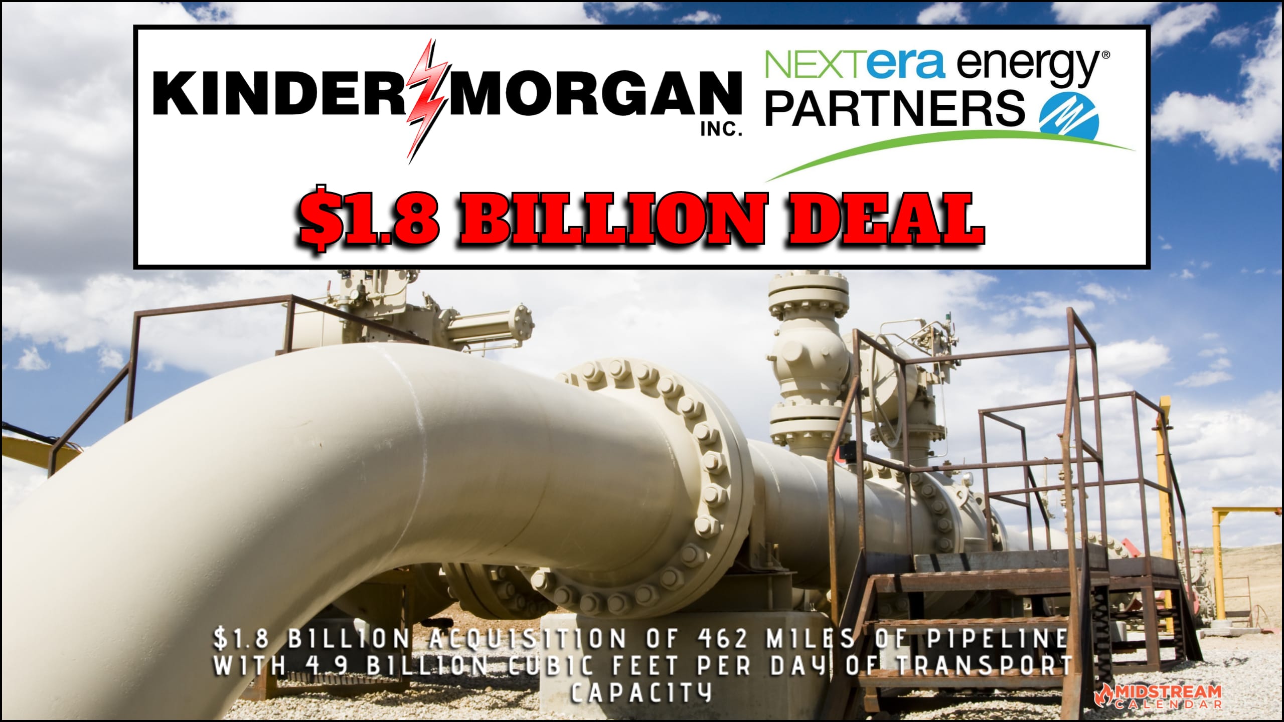 BREAKING – $1.8 billion Acquisition: Kinder Morgan to Purchase NextEra Energy Partner’s STX Midstream