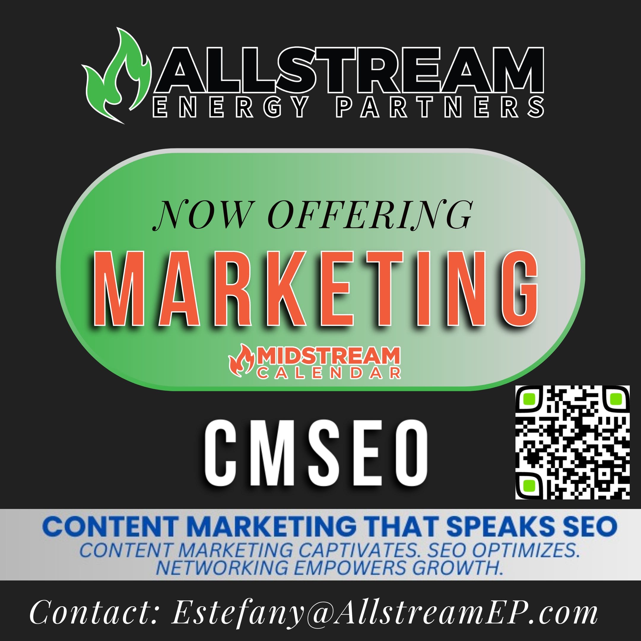 NOW offering MARKETING through our Allstream Energy Partners – Allstream: People From The Industry, Helping Tell A Story