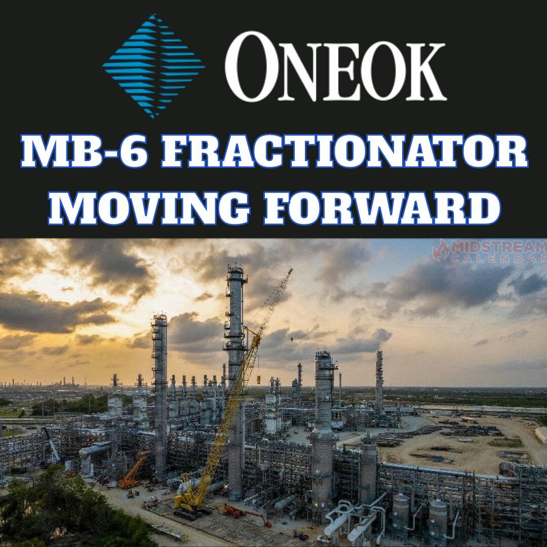Jan 2023 – ONEOK Mont Belvieu to Build MB-6 – Fractionator