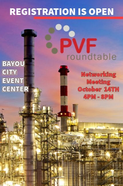 Register Now for the PVF Roundtable Q4 Networking – October 14, 2025 – Houston, TX