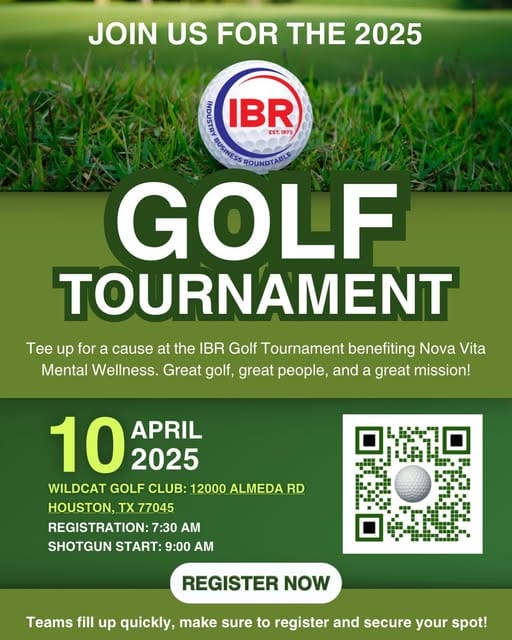 SOLD OUT: The IBR – Industry Business Roundtable Golf Tournament April 10,2025 – Houston, Tx