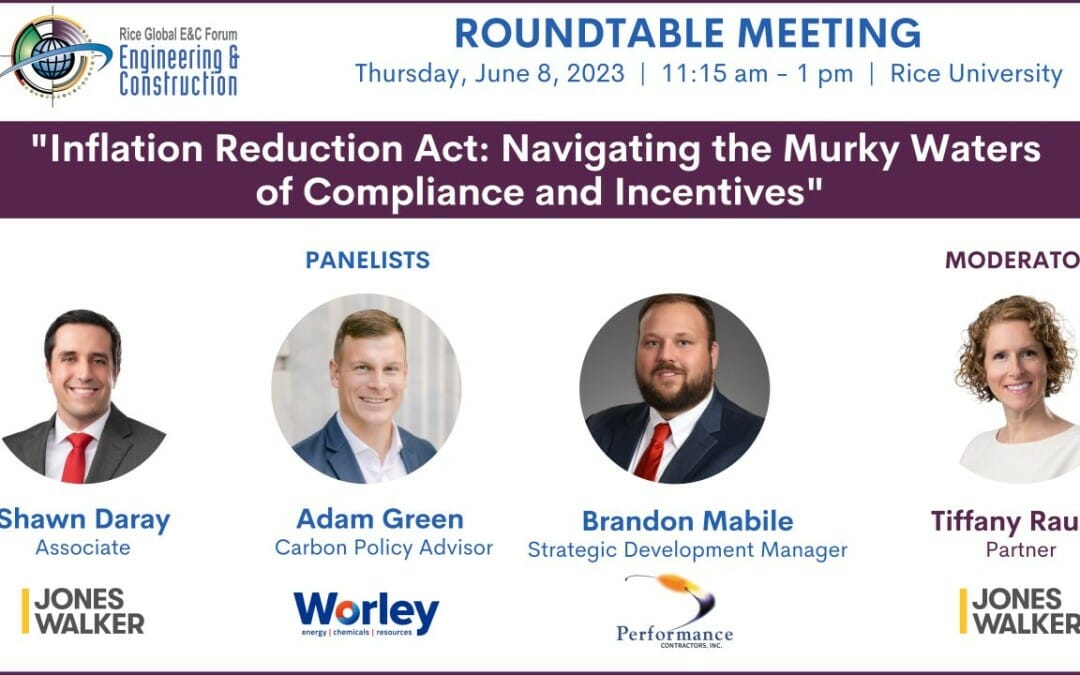 Register Now for the Rice Global Engineering & Construction Monthly Luncheon June 8 – Houston