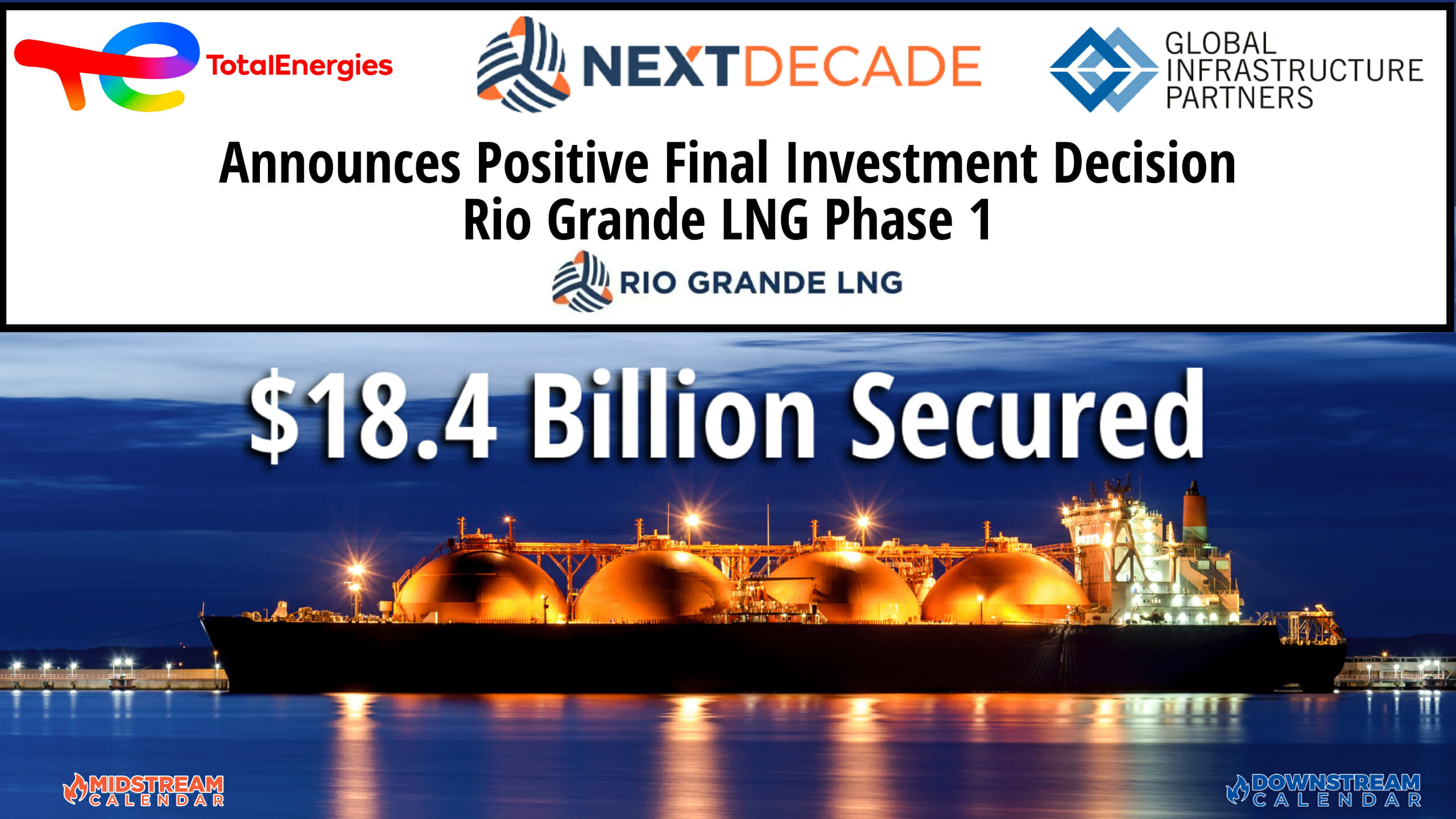 Breaking: July 12 – $18.4 Billion Financial Commitments- NextDecade Announces Positive Final Investment Decision on Rio Grande LNG Phase 1