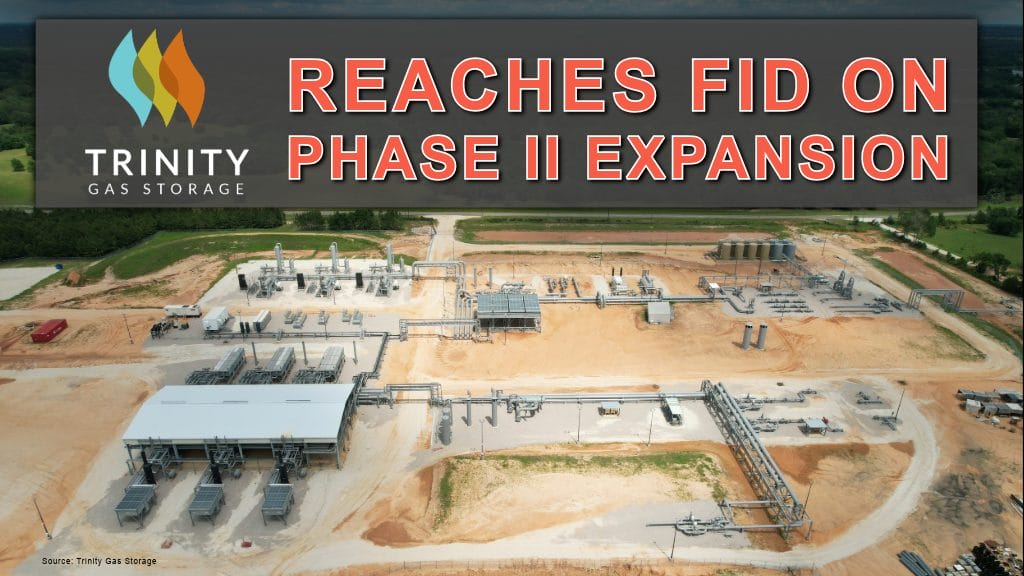 Trinity Gas Storage reaches FID on Phase II expansion