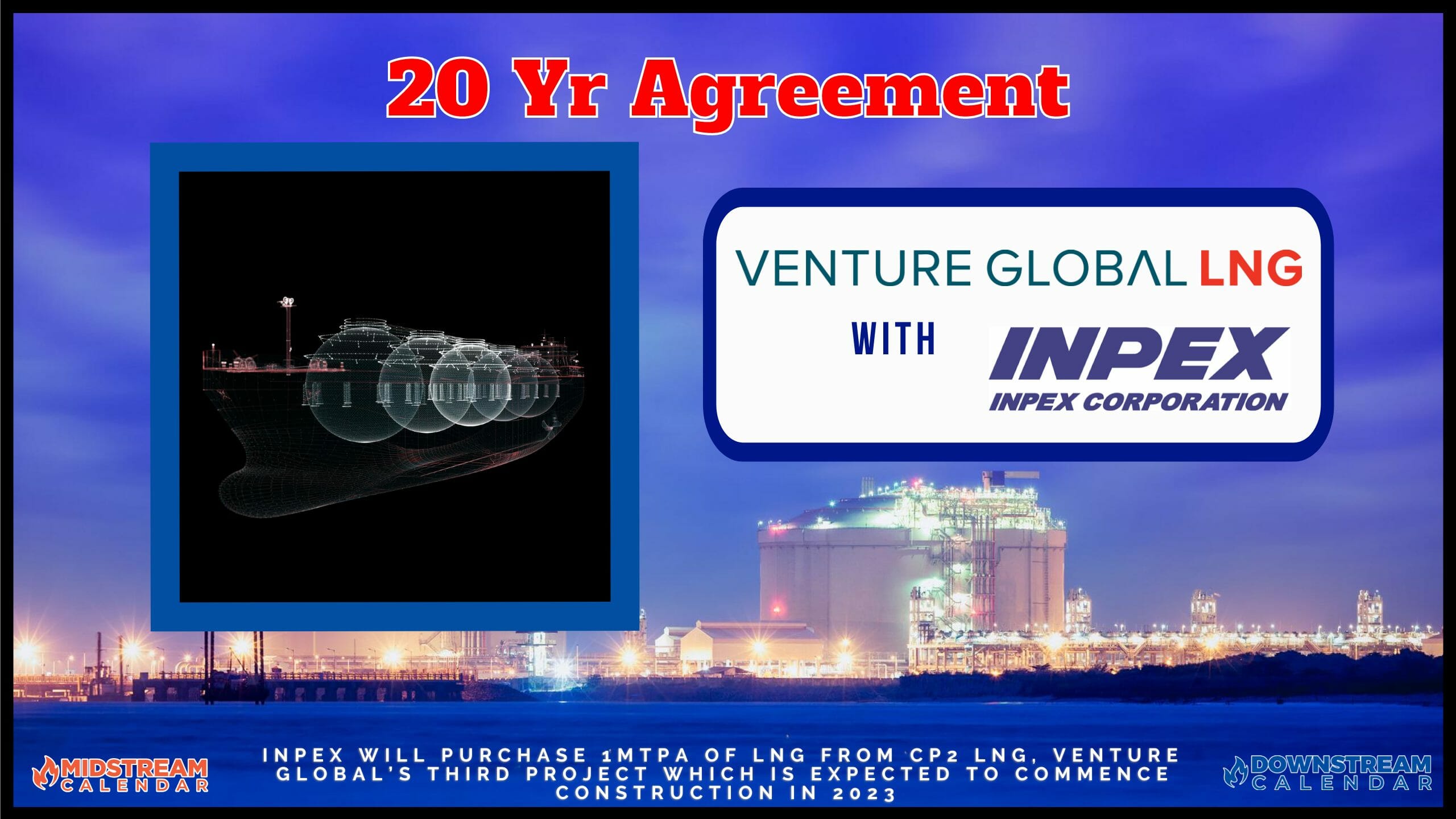 12/26 NEWS: Venture Global Signs 20 Year Purchase Agreement with INPEX Corporation