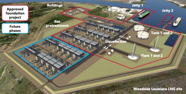 BREAKING: Woodside Approves $17.5B Louisiana LNG Project