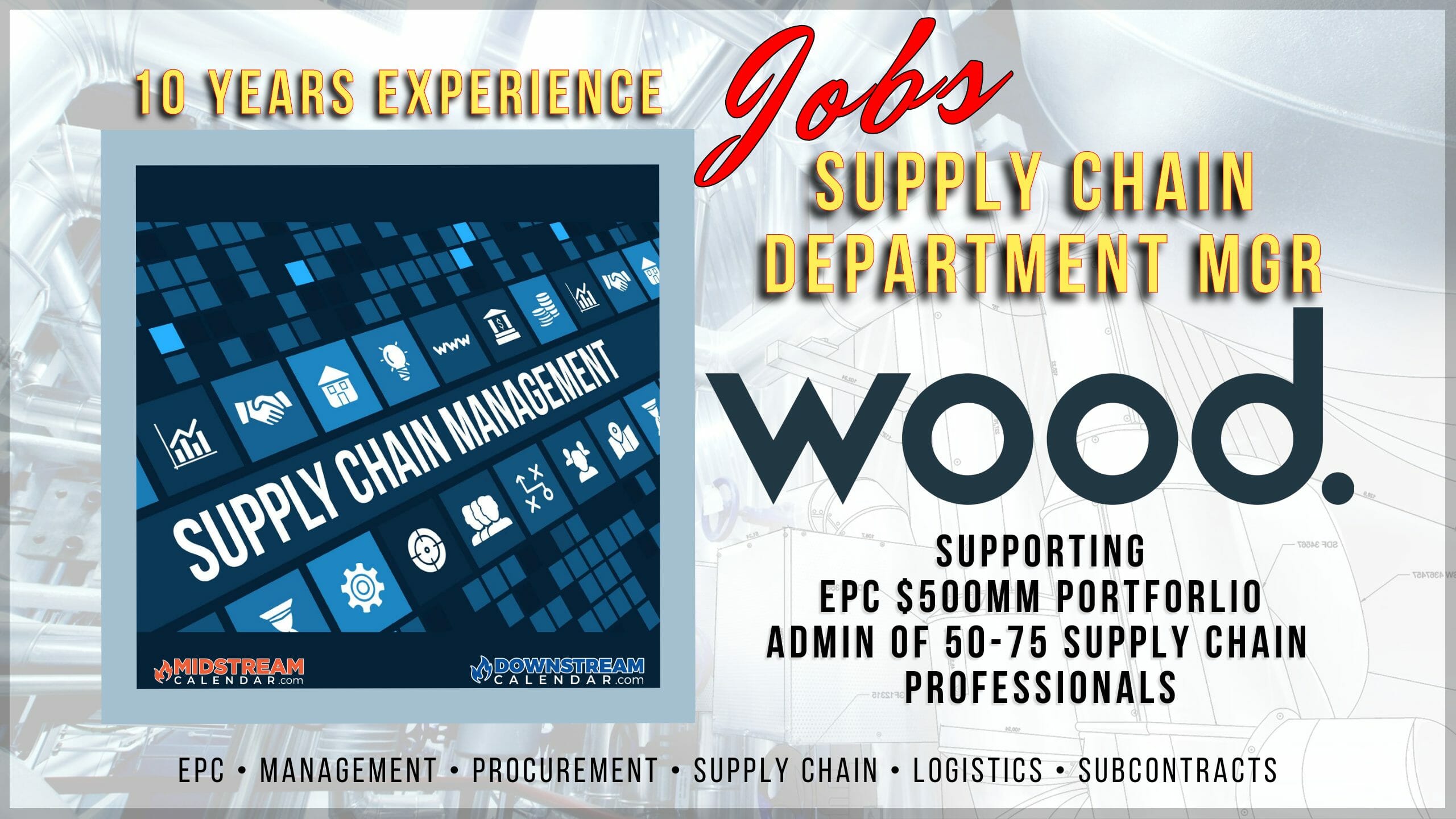 Supply Chain Department Manager 10 Yrs Experience – Wood – Houston